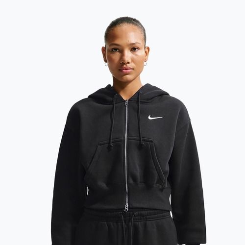 Felpa da donna  Nike Sportswear Phoenix Fleece Loose Full-Zip black/sail