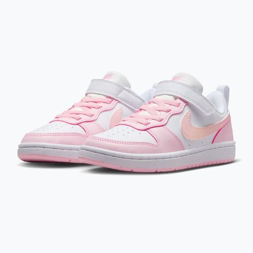 Scarpe per bambini Nike Court Borough Low Recraft white/pink foam
