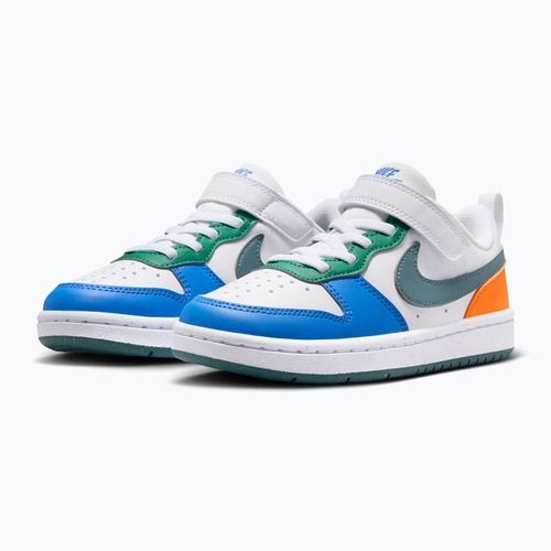 Scarpe per bambini Nike Court Borough Low Recraft white/malachite/mineral slate