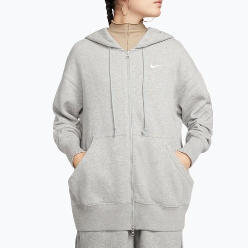 Felpa da donna  Nike Sportswear Phoenix Fleece dark grey heather/sail