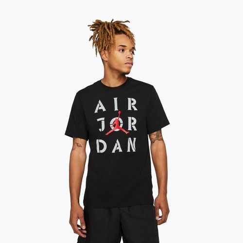 T-shirt da uomo  Jordan AJ5 Graphic black/white/gum red