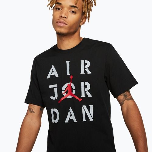 T-shirt da uomo  Jordan AJ5 Graphic black/white/gum red