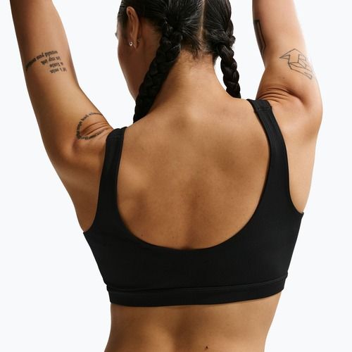 Reggiseno sportivo Nike One Medium Support black/white