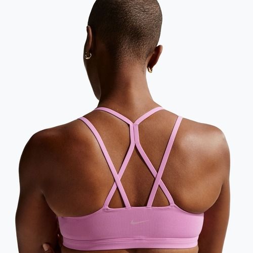 Reggiseno sportivo Nike Zenvy Strappy Light-Support light magenta/white