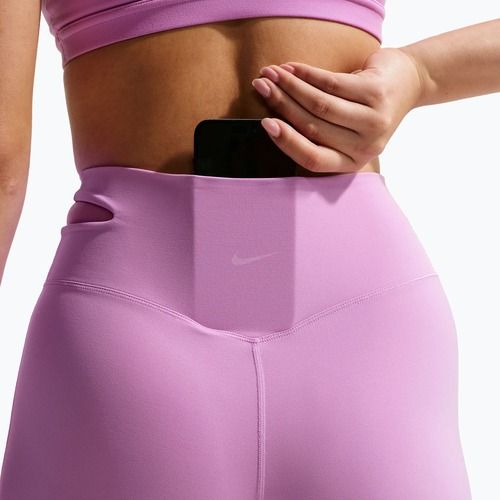 Pantaloni da allenamento da donna Nike Zenvy High-Waisted Flared light magenta/white