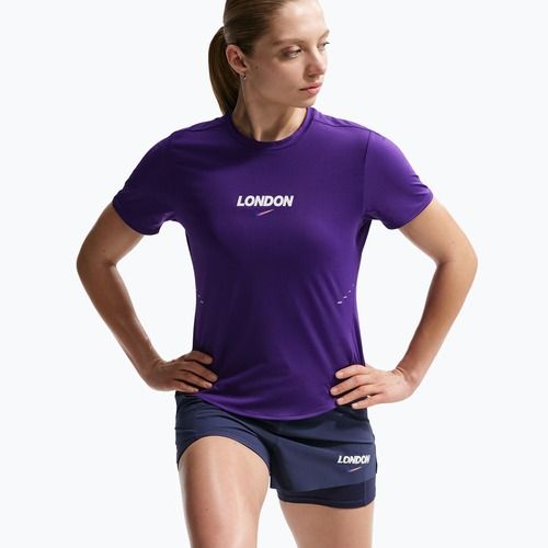 Maglietta da corsa da donna Nike Swift London Dri-Fit court purple