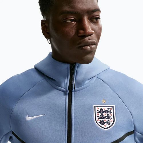 Felpa da uomo Nike England Tech Fleece Windrunner Full Zip work blue/white