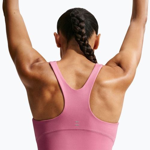 Maglietta da corsa da uomo Nike Tempo Medium Support Cropped Sports Bra peony