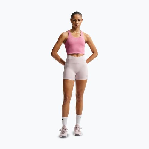 Maglia da running da donna Nike Tempo Medium Support Cropped Sports Bra peony