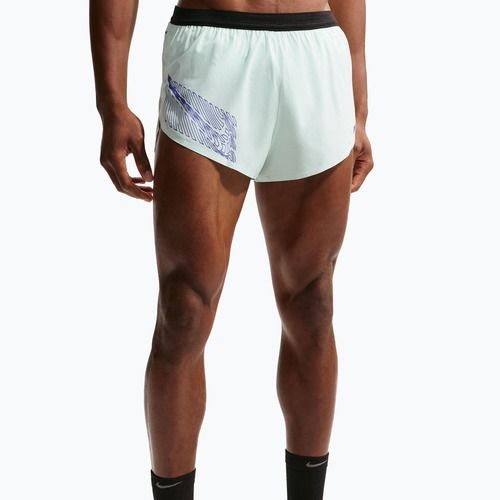 Pantaloncini da corsa da uomo Nike AeroSwift Dri-Fit ADV Brief-Lined 2" barely green/lapis