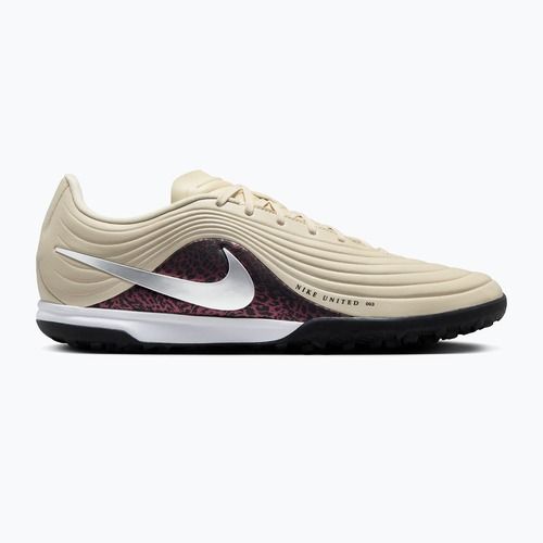 Scarpe da calcio da uomo Nike United Tiempo Maestro Academy TF fossil/burgundy crush/metallic silver
