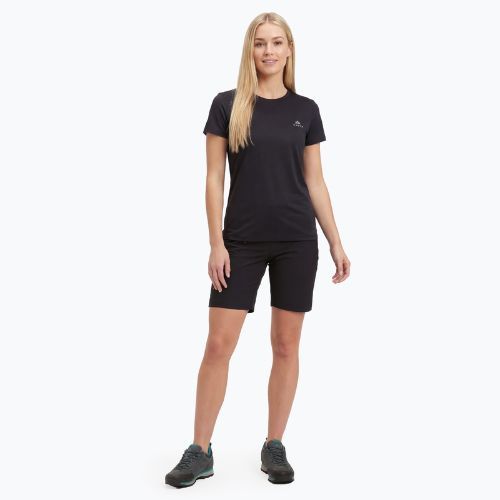 Maglietta da donna trekking KADVA TrailCore traspirante nera