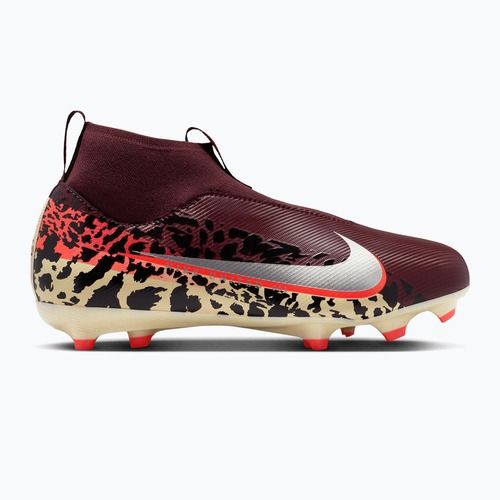 Scarpe da calcio per bambini Nike United Jr. Mercurial Superfly 10 Academy MG burgundy crush/metallic silver