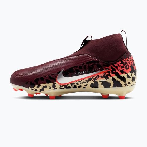 Scarpe da calcio per bambini Nike United Jr. Mercurial Superfly 10 Academy MG burgundy crush/metallic silver