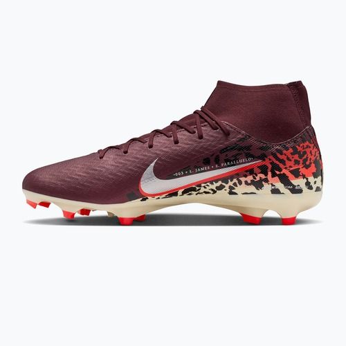 Scarpe da calcio da uomo Nike United Mercurial Superfly 10 Academy MG burgundy crush/metallic silver