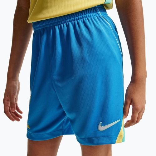 Pantaloncini da calcio per bambini Nike Brazil 2026 Stadium Home Soccer Replica light photo blue/light mint/white