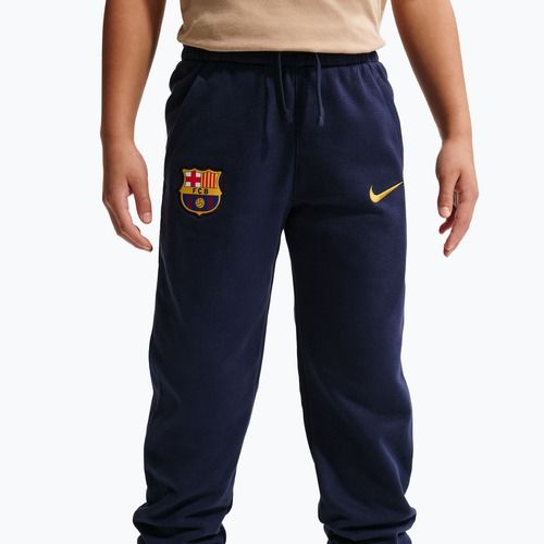 Pantaloni per bambini Nike FC Barcelona Club Jogger blackened blue/mineral yellow
