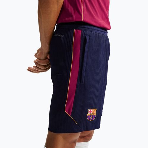 Spodenki piłkarskie męskie Nike FC Barcelona Dri-Fit ADV Strike Elite blackened blue/noble red/mineral yellow