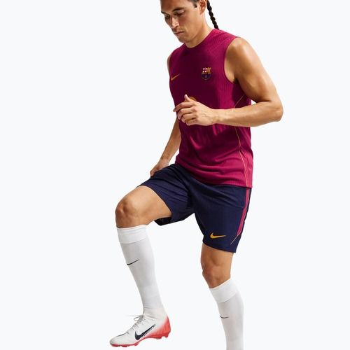 Spodenki piłkarskie męskie Nike FC Barcelona Dri-Fit ADV Strike Elite blackened blue/noble red/mineral yellow