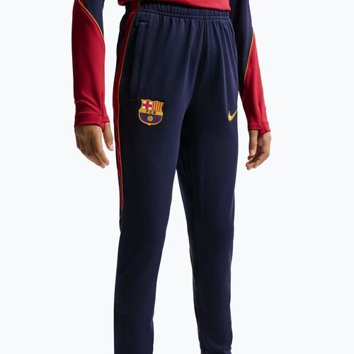 Pantaloncini da calcio per bambini Nike FC Barcelona Strike Dri-Fit blackened blue/noble red/yellow