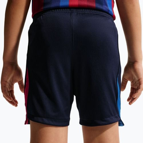 Pantaloncini da calcio per bambini Nike FC Barcelona Dri-Fit Stadium Home blackened blue/mineral yellow