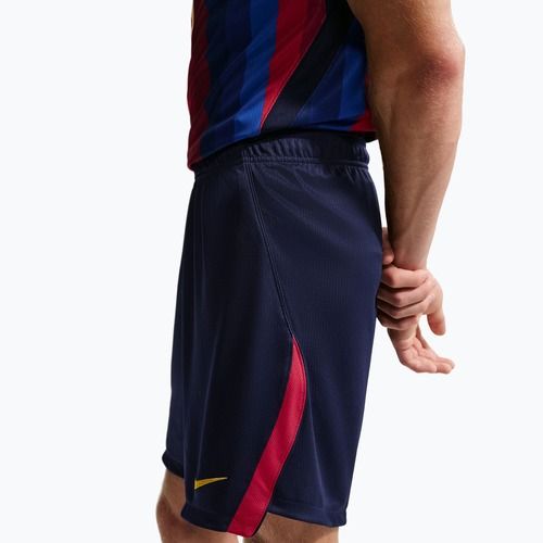 Pantaloncini da calcio da uomo Nike FC Barcelona Dri-Fit Stadium Home blackened blue/mineral yellow