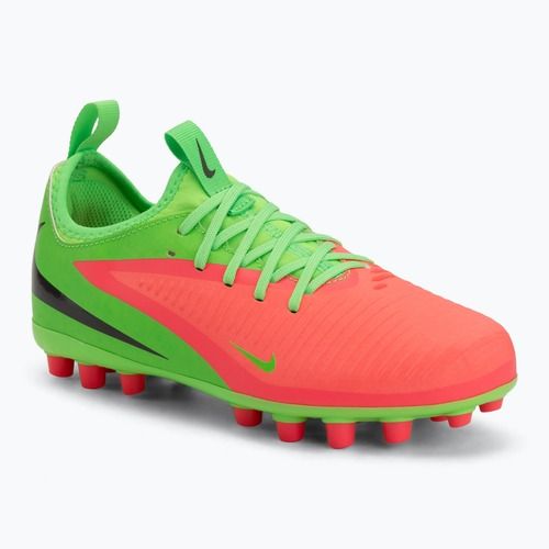 Scarpe da calcio per bambini Nike Jr. Phantom 6 Academy Erling Haaland AG hot punch/green strike/black