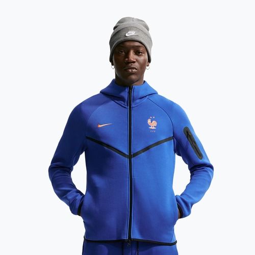 Felpa da uomo Nike FFF Tech Fleece Windrunner Full Zip game royal/metallic copper
