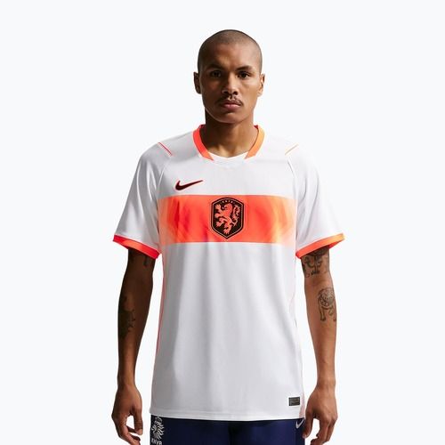 Maglietta da calcio da uomo Nike Netherlands 2026 Stadium Away white/hyper crimson/black