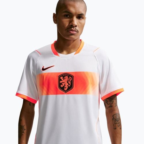 Maglietta da calcio da uomo Nike Netherlands 2026 Stadium Away white/hyper crimson/black