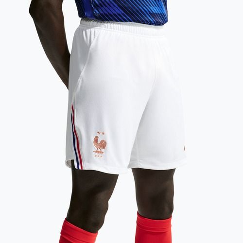Pantaloncini da calcio da uomo Nike FFF 2026 Stadium Home Soccer Replica white/metallic copper