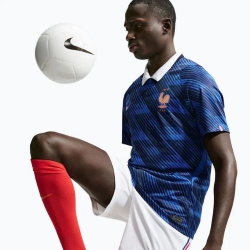 Pantaloncini da calcio da uomo Nike FFF 2026 Stadium Home Soccer Replica white/metallic copper