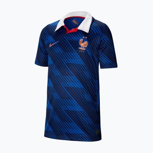 Maglietta da calcio per bambini Nike FFF 2026 Stadium Home game royal/metallic copper