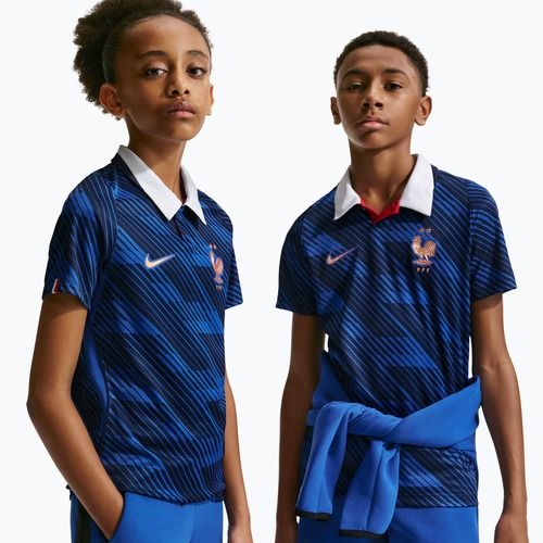 Maglietta da calcio per bambini Nike FFF 2026 Stadium Home game royal/metallic copper