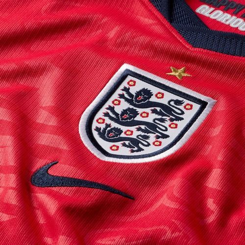 Maglietta da calcio per bambini Nike England 2026 Stadium Away speed red/obsidian/white/obsidian