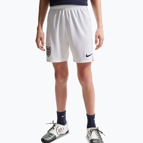 Pantaloncini da calcio per bambini Nike England 2026 Stadium Home white/speed red/obsidian/obsidian