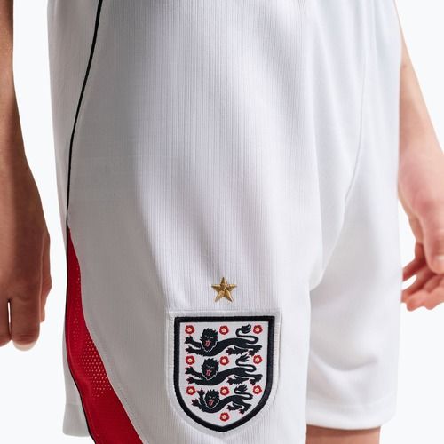 Pantaloncini da calcio per bambini Nike England 2026 Stadium Home white/speed red/obsidian/obsidian