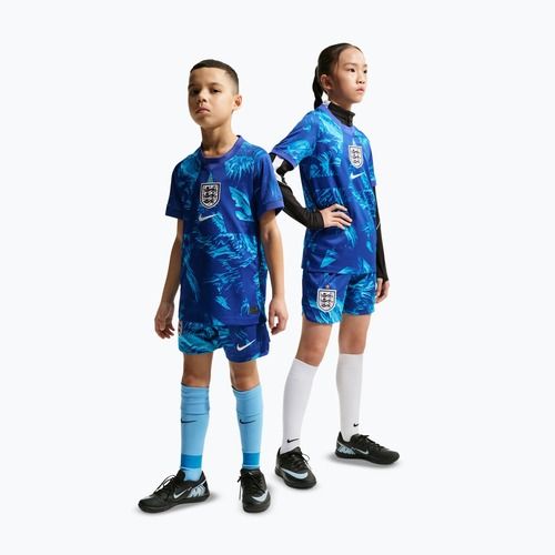 Pantaloncini da calcio per bambini Nike England 2026/27 Stadium Goalkeeper astronomy blue/black/white