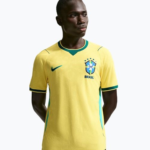 Maglietta da calcio da uomo Nike Brazil 2026/27 Match Home canary/light mint/geode teal