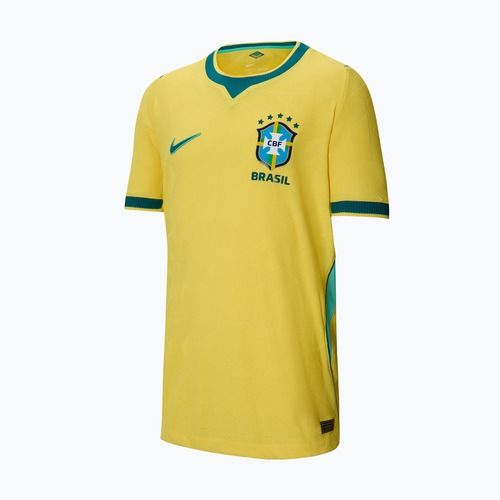 Maglietta da calcio per bambini Nike Brazil 2026/27 Match Home canary/light mint/geode teal