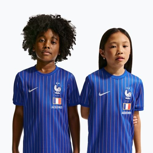 Maglietta da calcio per bambini Nike France Pre-Match game royal/university red/white
