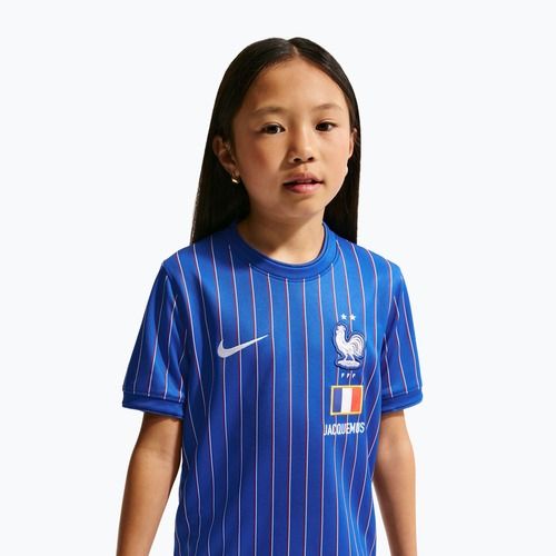 Maglietta da calcio per bambini Nike France Pre-Match game royal/university red/white