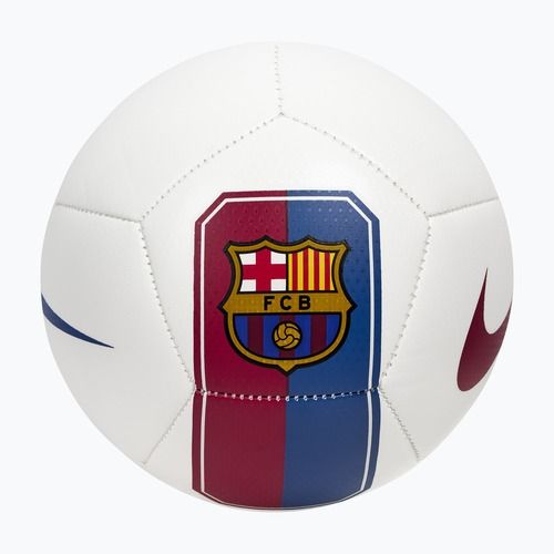 Pallone da mini calcio Nike Skills FC Barcelona white/cardinal red size 1