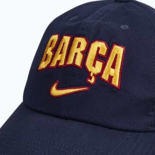 Cappellino con visiera da bambino Nike FC Barcelona Club Cotton blackened blue