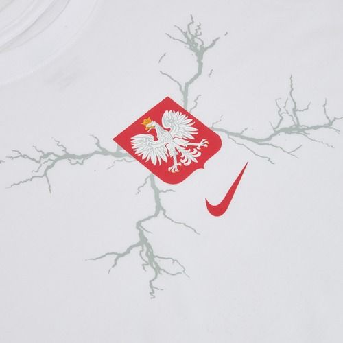 Maglietta da calcio da uomo Nike Graphic Poland white