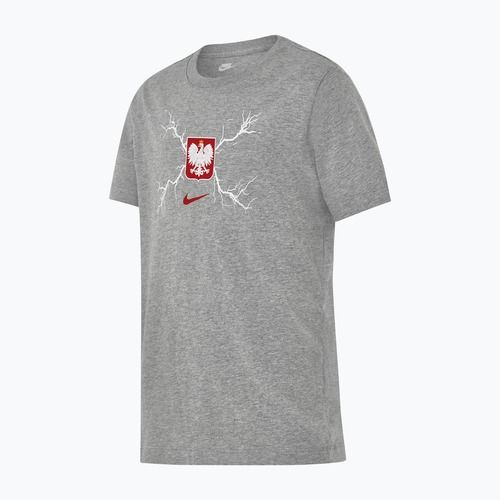 Maglietta da calcio per bambini Nike Graphic Poland grigio scuro mélange