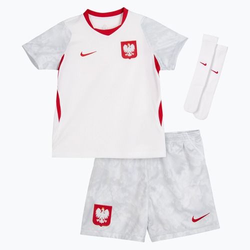 Completo da calcio per bambini Nike Dri-Fit Poland Stadium Home Kit white/field silver