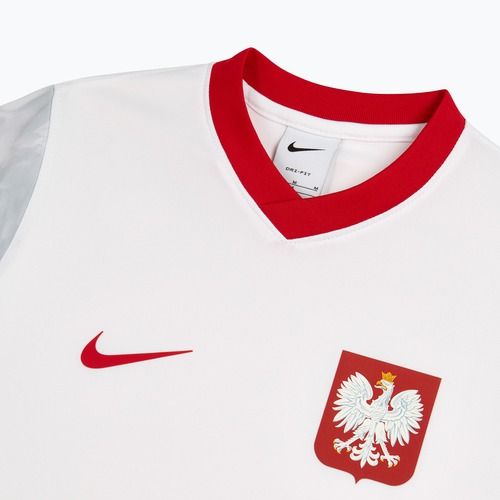 Maglietta da calcio per bambini Nike Dri-Fit Poland Home 2026 white/field silver