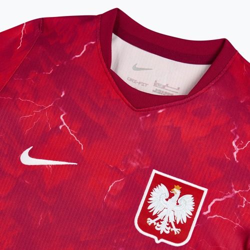 Maglietta da calcio per bambini Nike Dri-Fit Poland Stadium Away 2026 noble red/sport red
