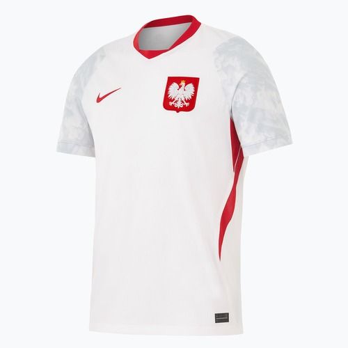 Maglietta da calcio da uomo Nike Dri-Fit Poland Stadium Home 2026 white/field silver